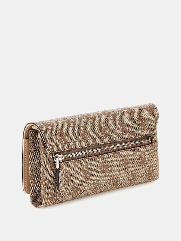GUESS GUESS Clutch 'Noelle' in Dunkelbeige Black Friday Preise