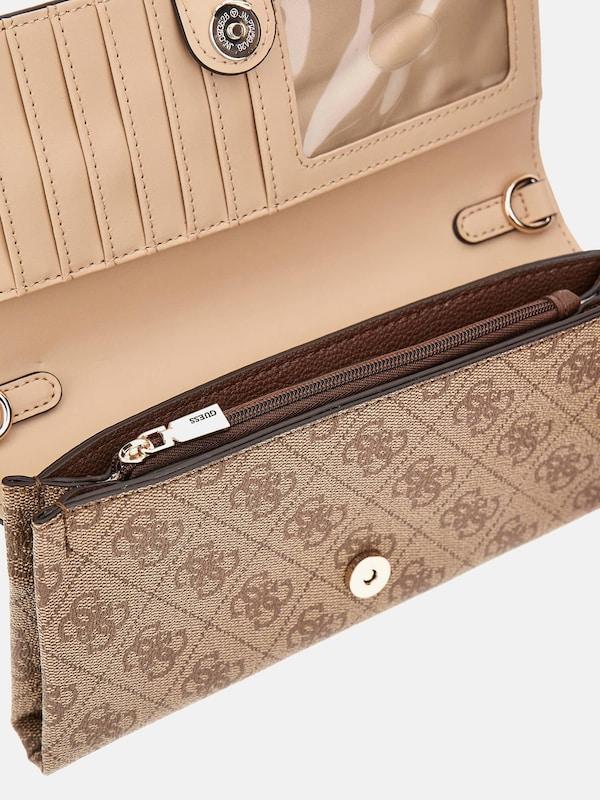 GUESS GUESS Clutch 'Noelle' in Dunkelbeige Black Friday Preise